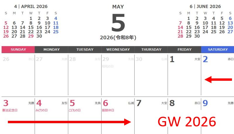 ゴールデンウィーク
