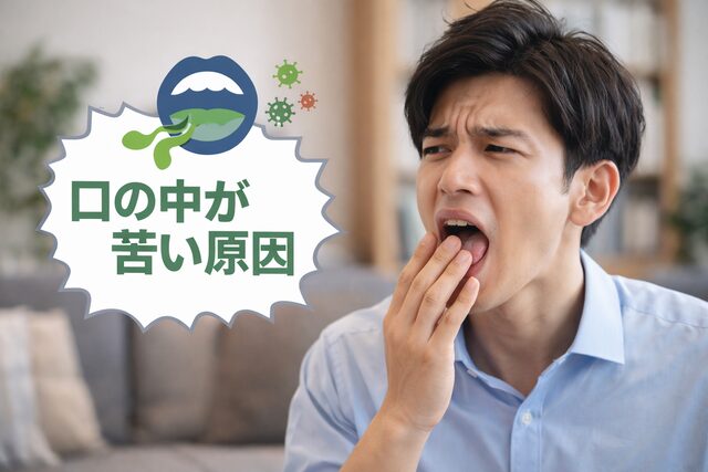 口の中が苦い